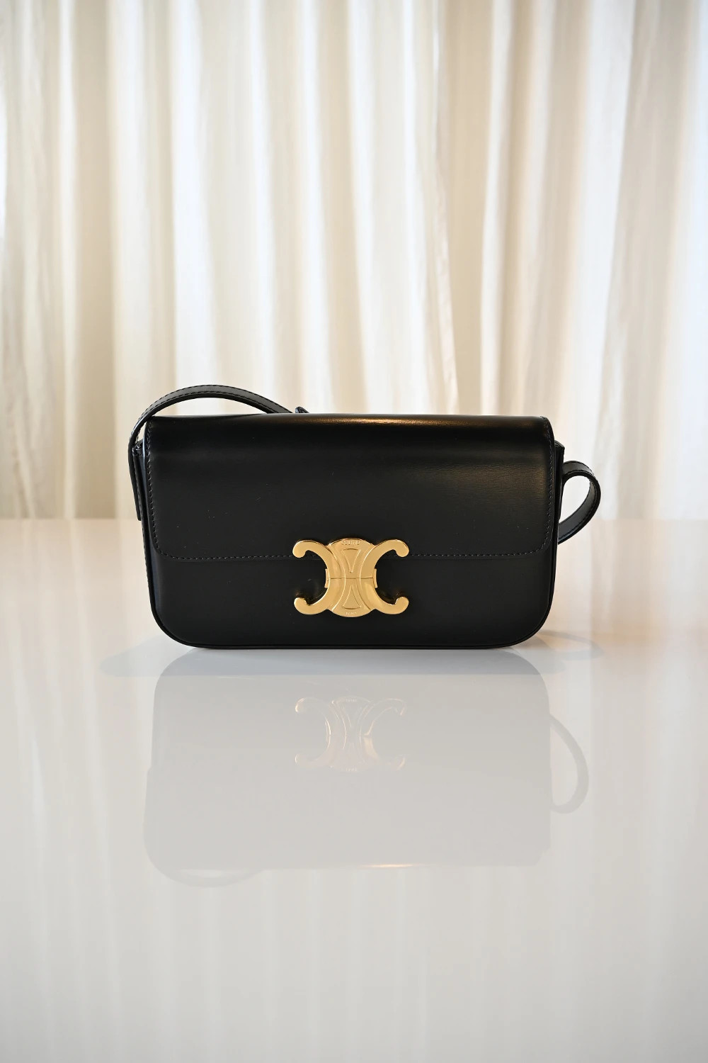 Celine Triomphe shoulder bag | black