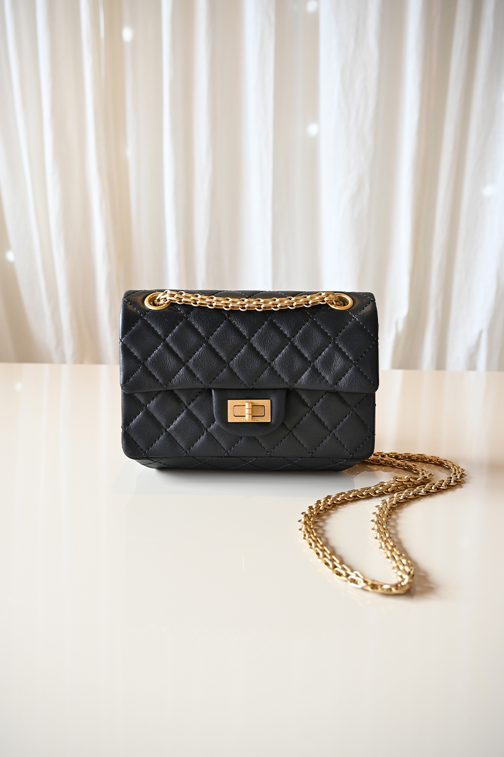 Chanel 2.55 Mini Reissue flap bag | black