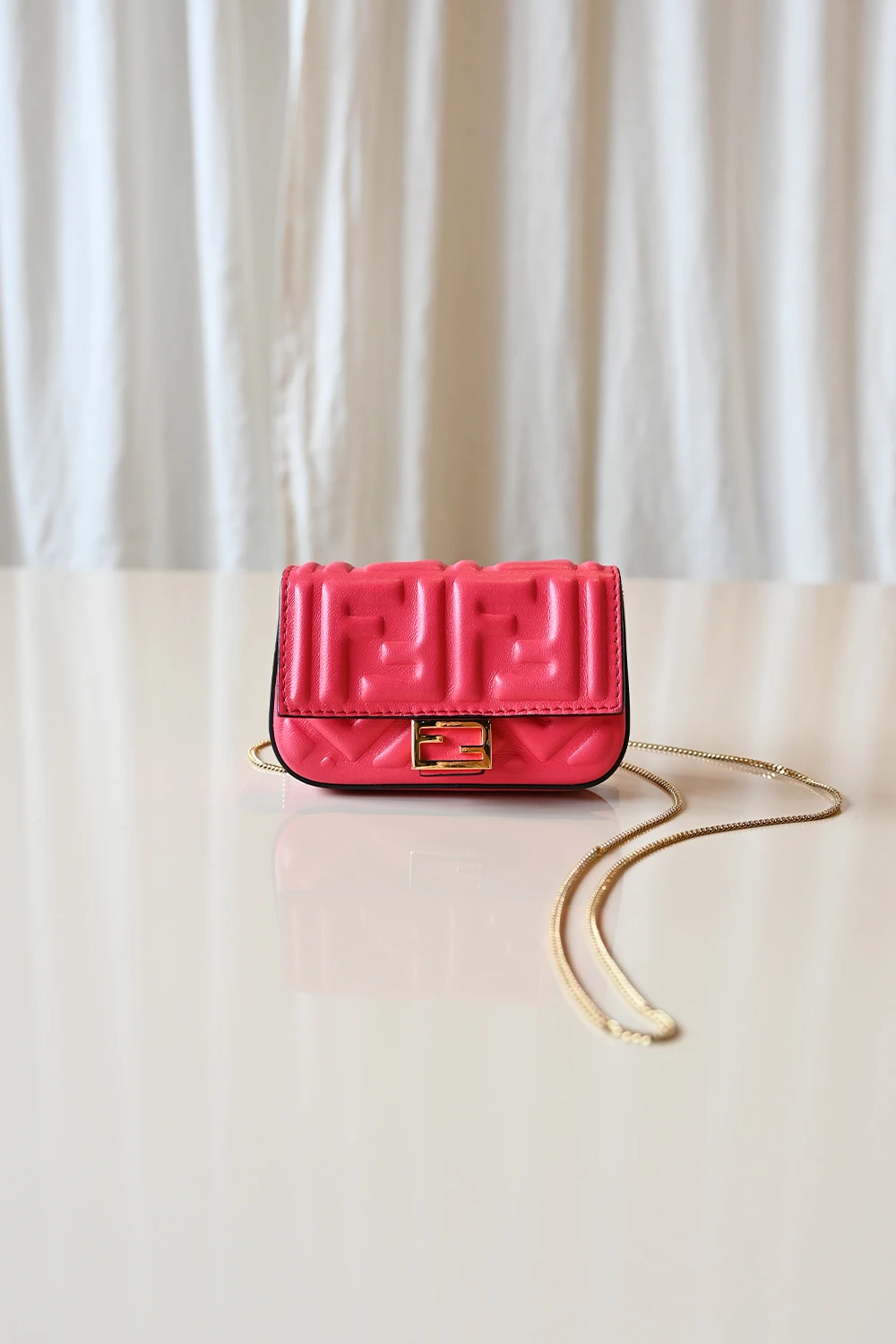 Fendi Nano Baguette Charm | Pink