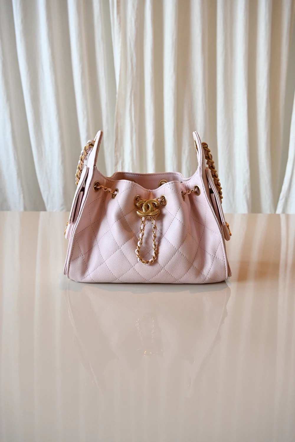Chanel 25 Mini Hobo Bag | Light pink