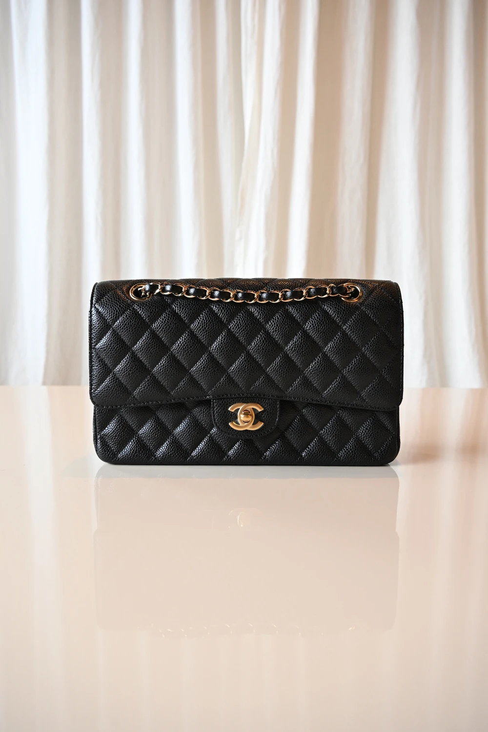 Chanel Classic 11.12 medium flap bag | black