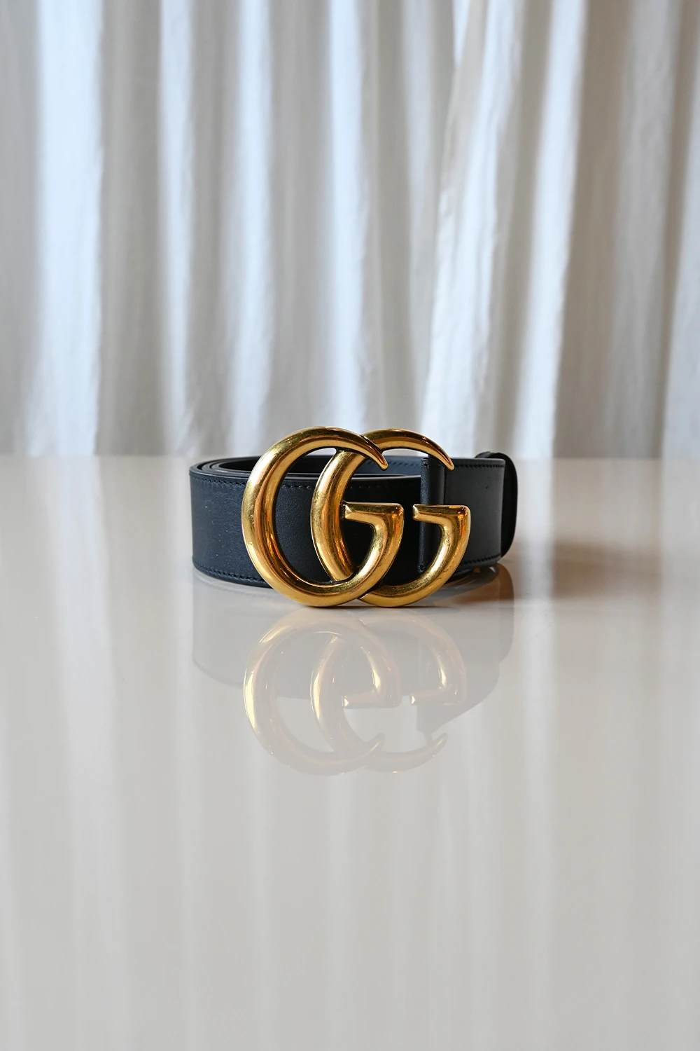 Gucci GG Marmont wide belt | Black