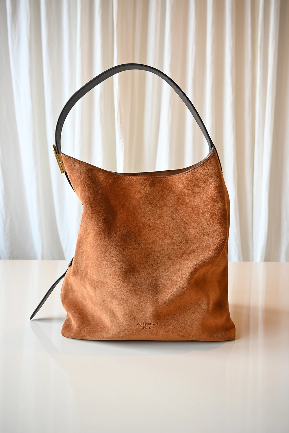 Louis Vuitton Low Key MM hobo | cognac