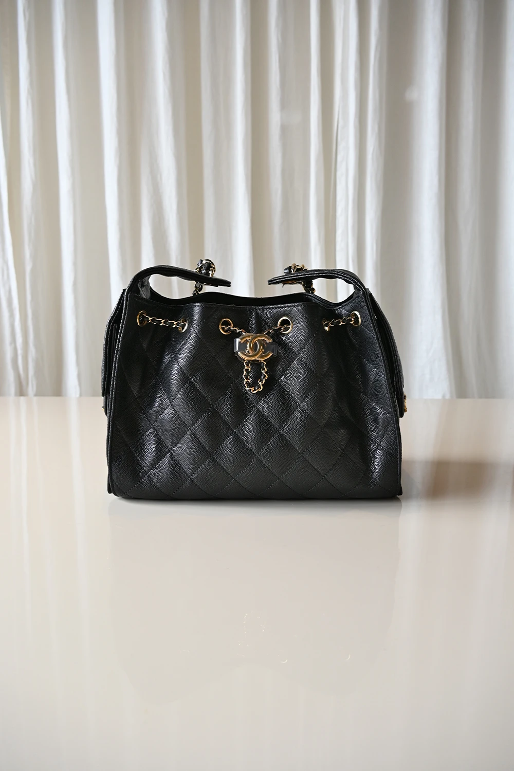Chanel 25 small hobo | black