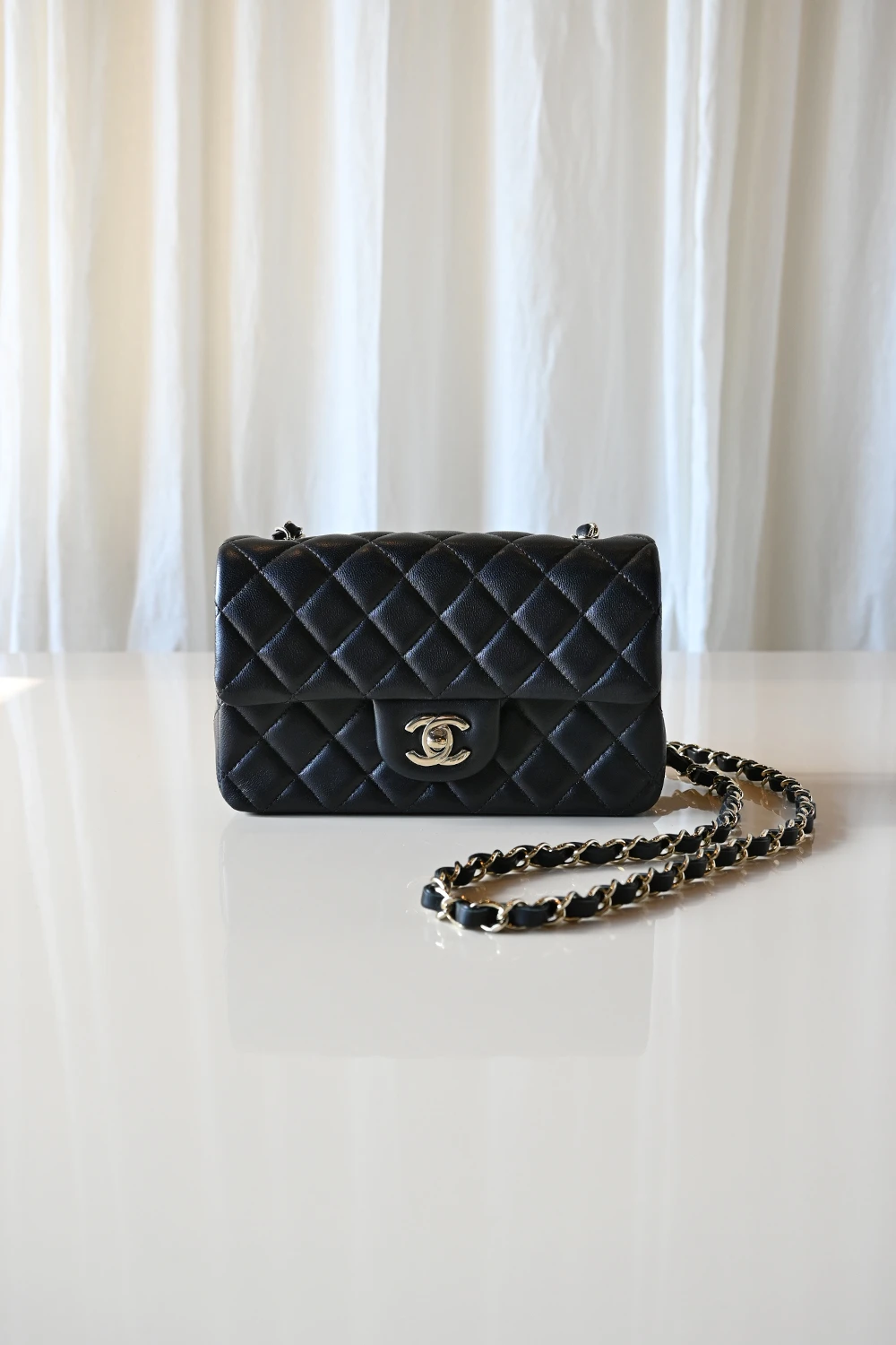 Chanel Mini Rectangular flap bag | black