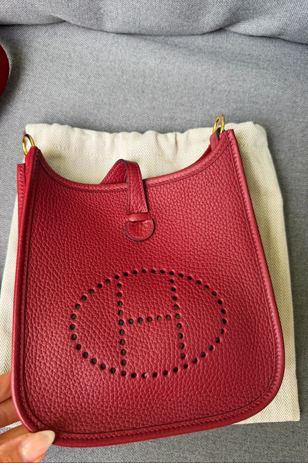 Hermès Mini Evelyne 16 | rouge h