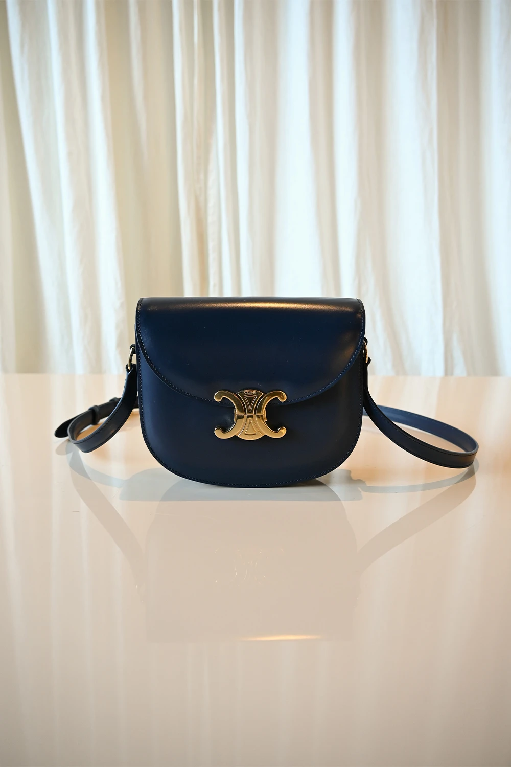 Celine Besace Clea Triomphe bag | navy blue