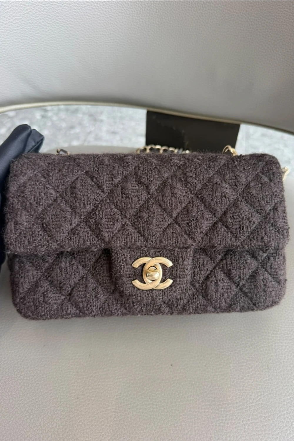 Chanel Mini Rectangular flap bag | brown