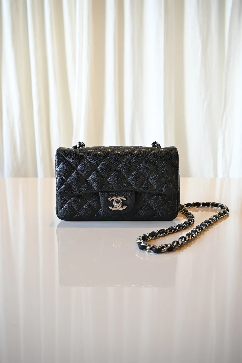 Chanel Mini Rectangular flap bag | black